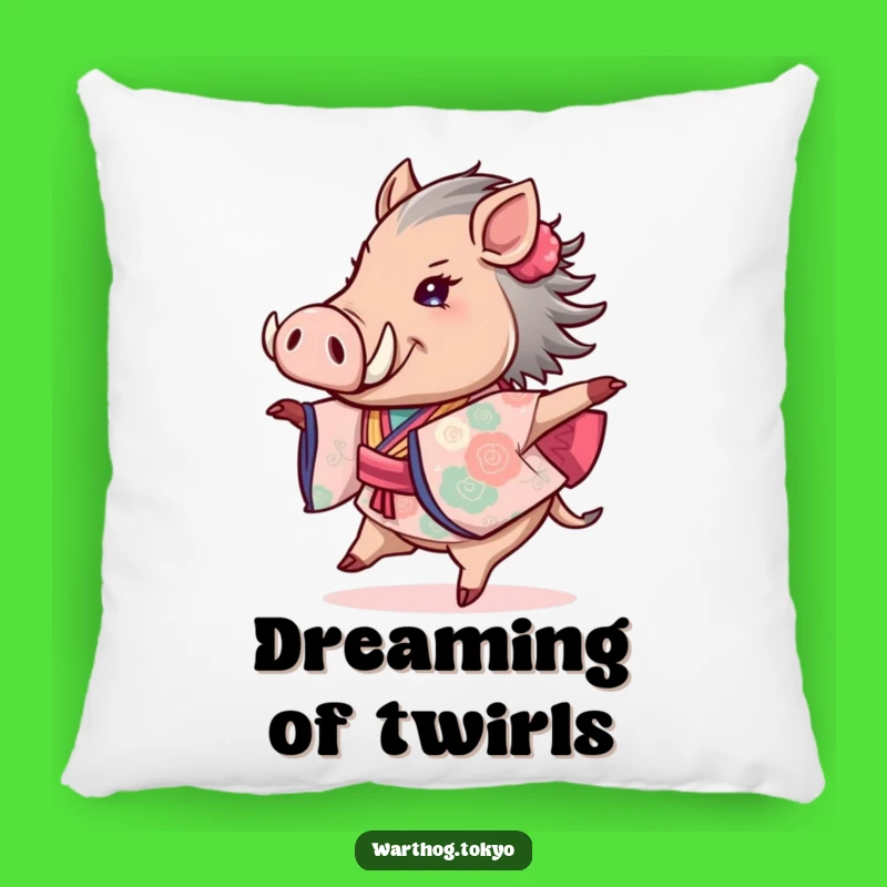 Funny Warthog Kimono Pillow: Cozy Twirling Comfort, Adorable Funny Gift