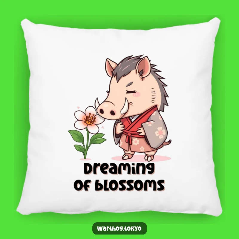 Funny Warthog Kimono Pillow: A Touch of Whimsy for Your Cozy Space